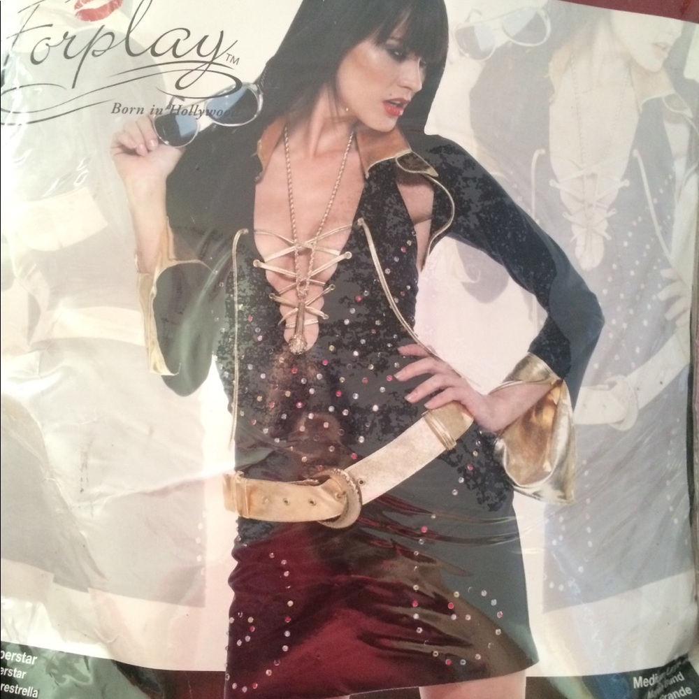 Forplay Superstar/Sexy Elvis Halloween Costume.